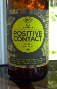 Positive Contact, a limited release cider/beer combo from Dogfish Head.